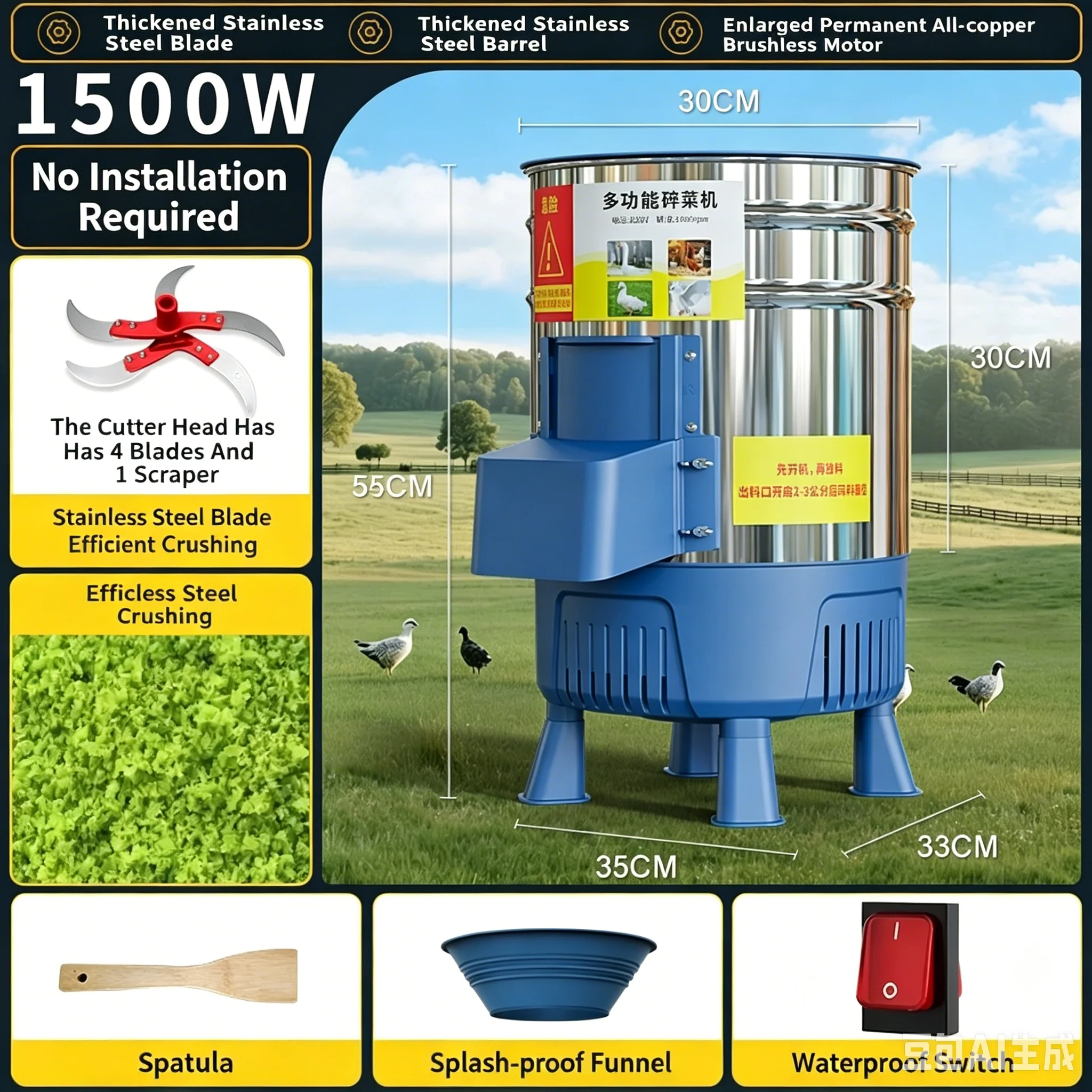 Mini Triturador Doméstico de G - Corn Sheller Machine avaliação e preço