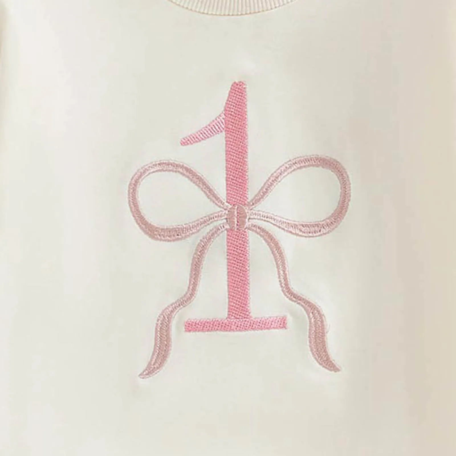 ثوب فضفاض للفتيات للأطفال بلون سادة بفيونكة مطرزة للبنين والبنات بدلة رومبير مريحة صديقة للبشرة وقابلة للتنفس 2025 #3