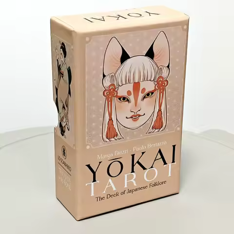 Yokai Tarot Deck 78 Pcs Cards Rooted In Japanese Folklore Printed on 350GSM Embossed Cardstock Packed In Rigid Box 12*7cm