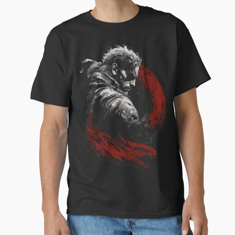 

Big Boss Metal Gear Solid Kojima production MGS 1103 Video game Gift T shirt for man Large size Tops Graphic Print Clothes
