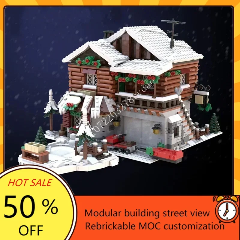 

2592PCS Complete 10325 alpine lodge MOC Creative street view Model Building Blocks Architecture DIY Education Model Toy Gift