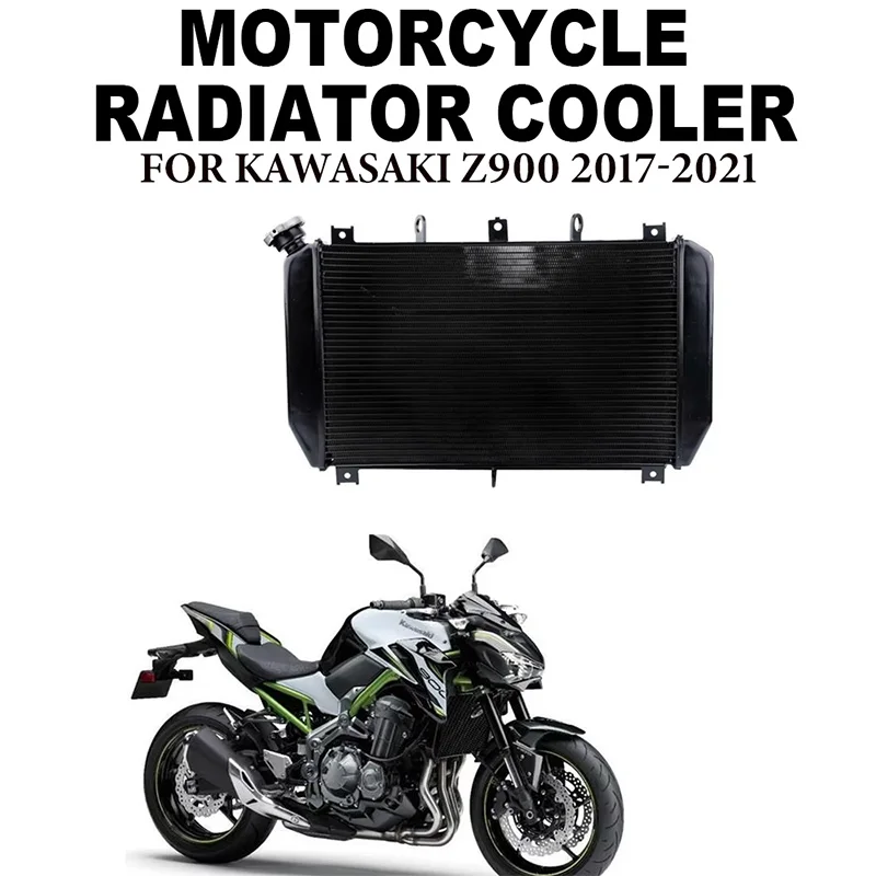 

Motorcycle Aluminum Radiator Cooler Cooling Fit For Kawasaki Z900, ZR900AJF, ZR900BJF 2017-2021, Z900 ABS 2018 2019 2020 Z 900