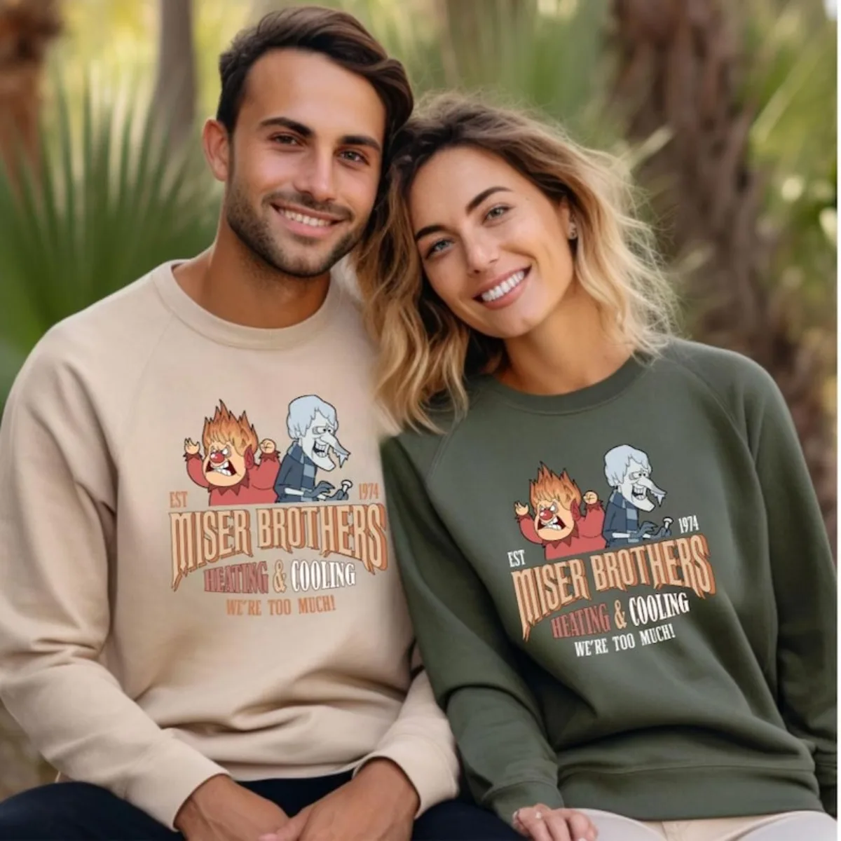 Modisches, lässiges Damen-Sweatshirt mit Miser Brothers-Druckmuster, Pullover, geeignet für Urlaubsgeschenke und Oberteile für den täglichen Gebrauch