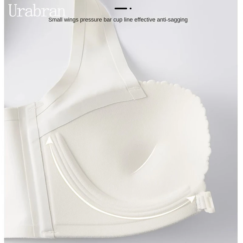 UBAU Simple And Smooth Seamless Underwear Gathers Sexy And Beautiful Back  Bra Has No Steel Ring To Receive The Auxiliary Bra