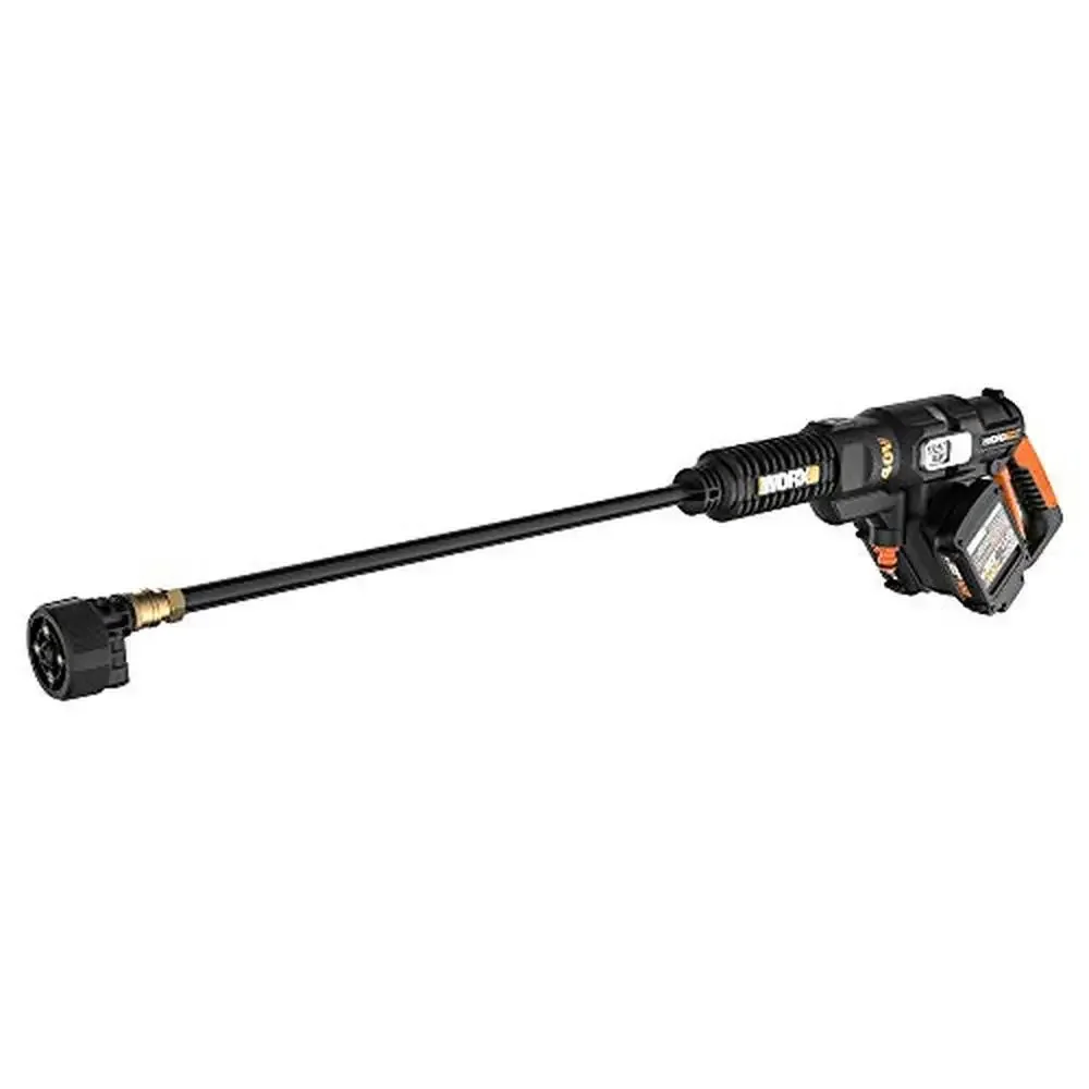 

40V Power Cleaner Hydroshot 2X20V Portable Batteries Charger Included WG644 Black Orange 450 PSI 2-Speed Nozzle Compatible Worx