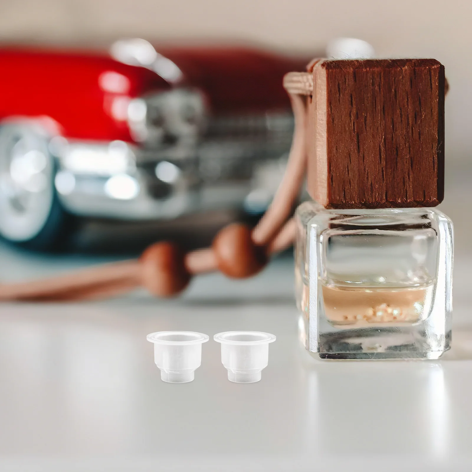 200 szt. Korek do butelek do aromaterapii, przezroczysty wewnętrzny stoper, szczelny, zamiennik nakrętek do olejków eterycznych, pokrywka do butelek dyfuzorów, do samochodu, domu