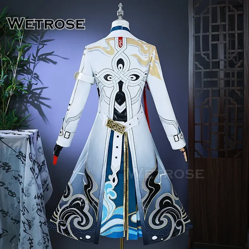 ZA01 【Wetrose】متوفر SSR Feixiao أزياء تنكرية Honkai Star Rail مجموعة كاملة من شعر مستعار للهالوين XmasZa0@