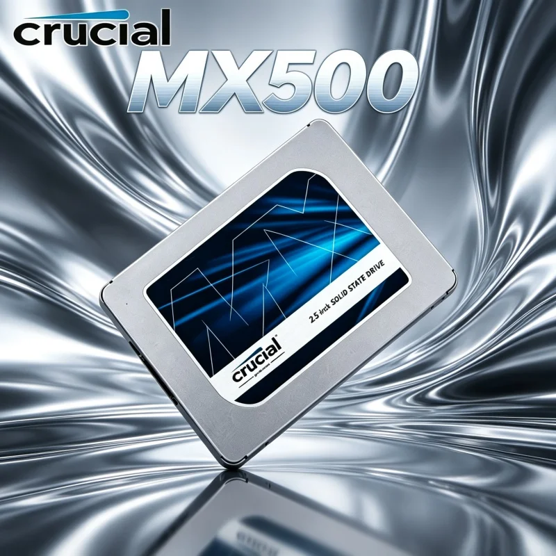

Durable Crucial MX500 2.5 Inch SATA SSD 240GB-2TB 3D NAND Solid Drive for Gaming Notebook Desktop PC Replacement Upgrade