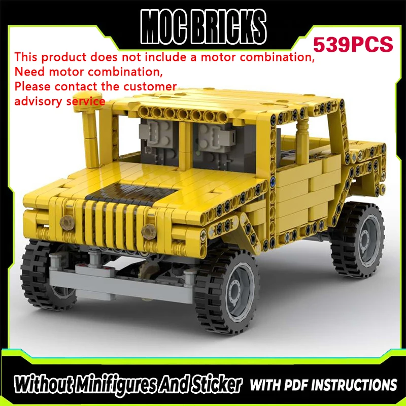 

City Car Model MOC Building Bricks Multi-Purpose Wheeled Vehicle Modular Technology Gifts Holiday Assemble Children Toys Suit