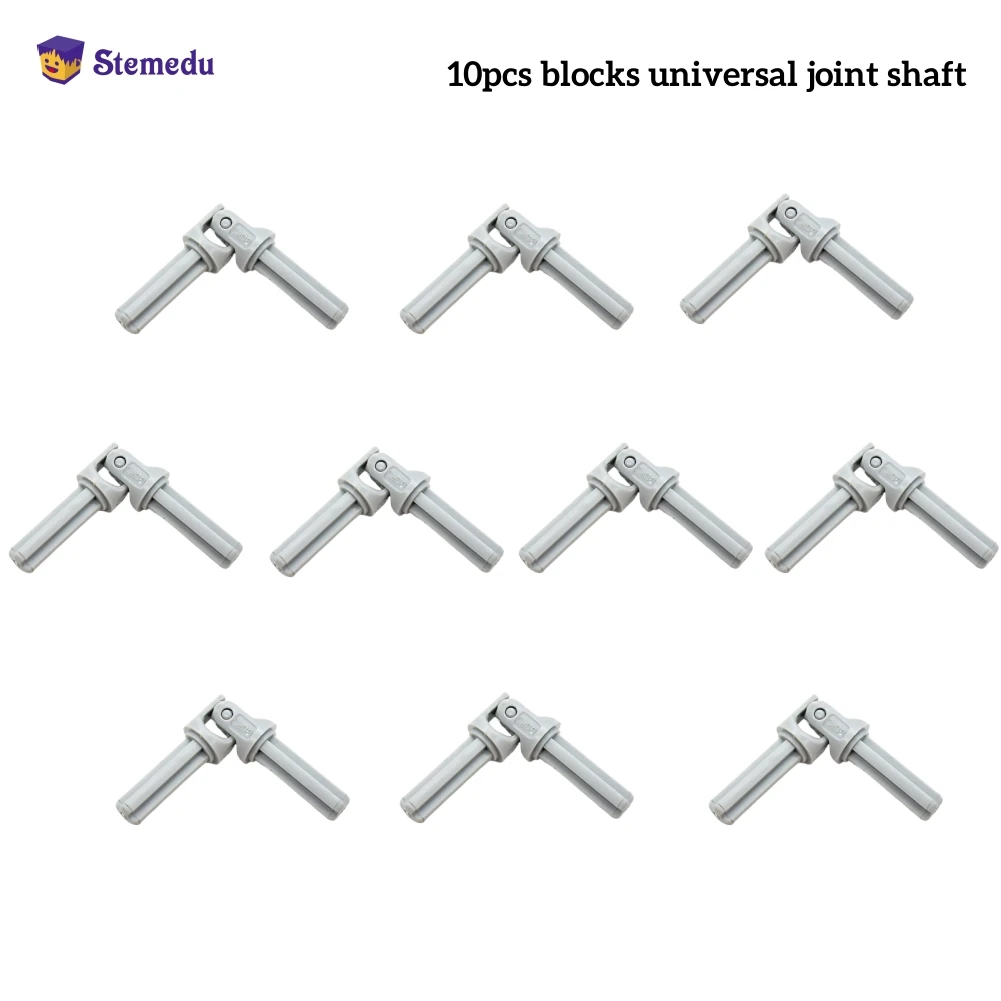 10pcs MOC 55mm Universal Joint Shaft Axle Connector Cardan Shaft Compatible With Building Blocks JH9106 61999 61903 9244