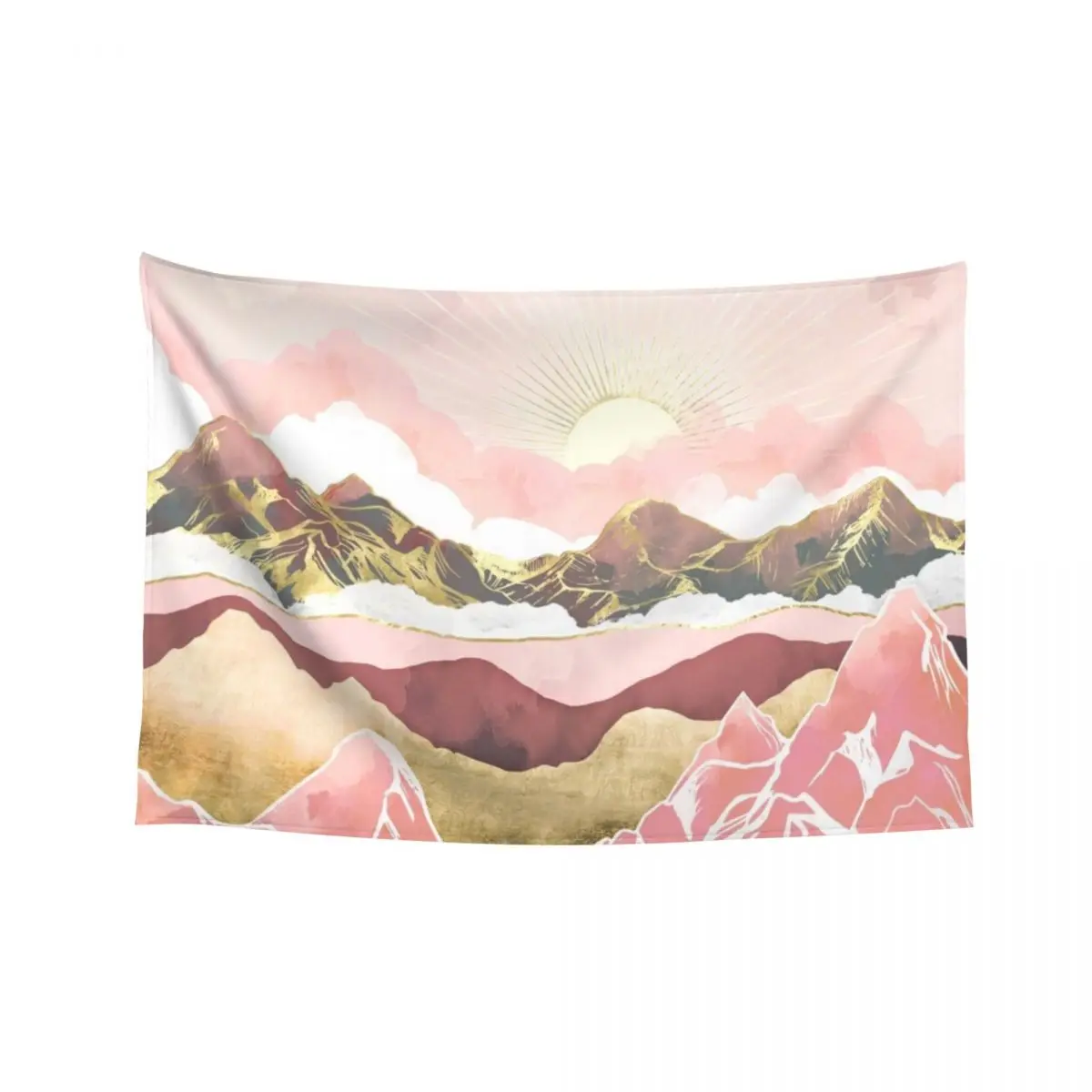 

Summer Sunrise Tapestry Art Mural Tapete For The Wall Wall Decorations Aesthetics For Room Tapestry