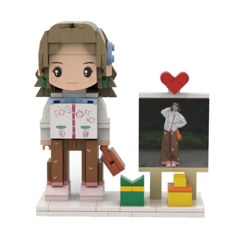 Custom Personalized Portrait Building Block Sets,Customized Minifigure for Christmas Valentine's Day Birthday Gifts