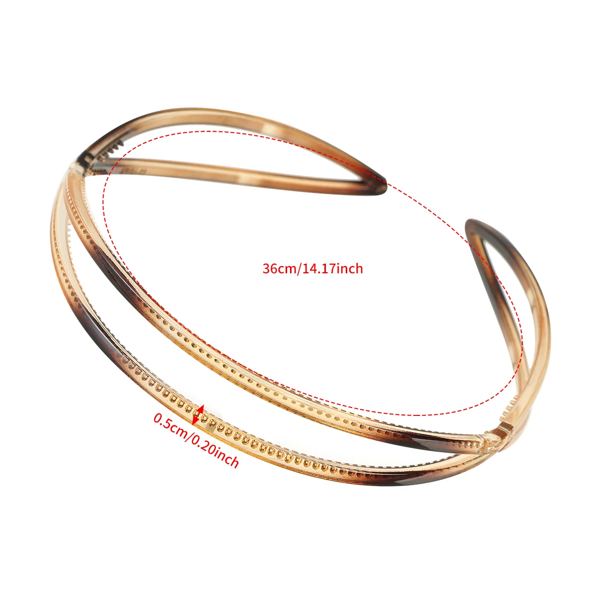 Oval Headband Elastic Hair Hoops Women Wash Face Non-slip Headbands Hair Band Girls Fashion Korean Headwear Coffee Accessories