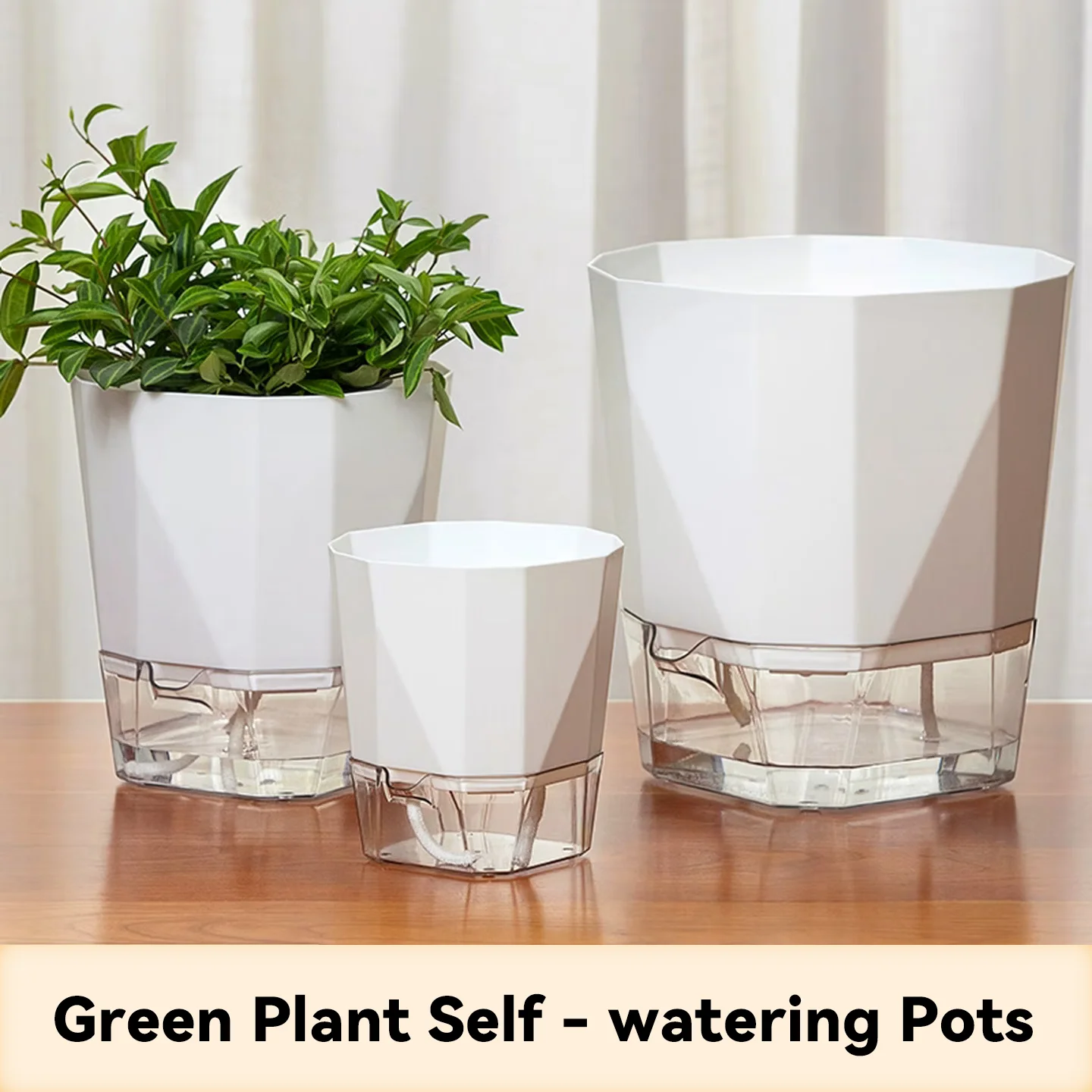 Macetas decorativas Self-Watering Planter Thickened S/M/L Plastic Pot for Pothos Orchid Home Garden Balcony