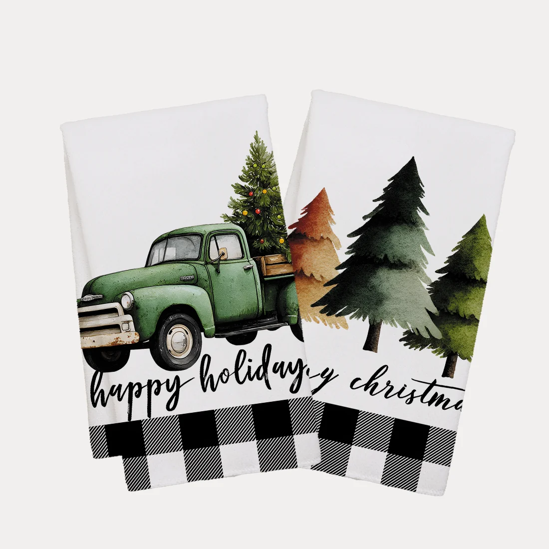 

2 шт., рождественская елка, снеговик, кухонные полотенца, полотенце для посуды, праздничная сухая ткань для кухни, рождественские украшения 40x60 см