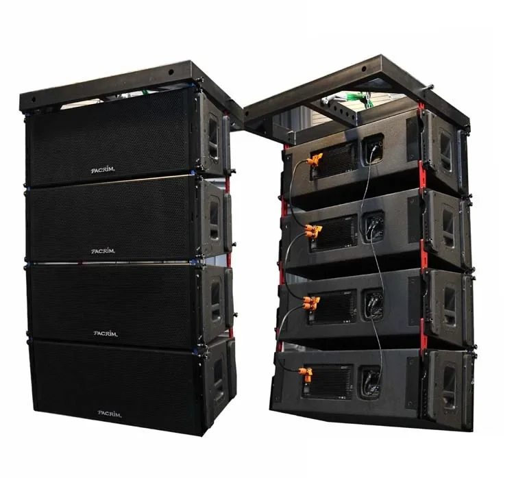 Line Array Speakers System, Powered with DSP