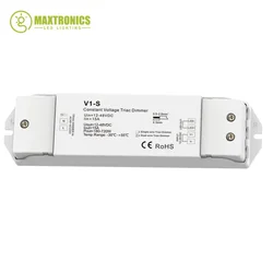 V1-S triak ściemniacz stałe napięcie 12V 24V 36V 48V DC AC40V-220V ściemniania Push dla S1-B KS RF LED Strip listwa światła CV Triac LED ściemniacz