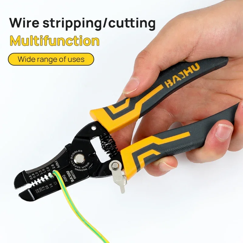 Multifunctional Electrician Maintenance Non-slip Stripping Pliers Electrician Special Stripping Pliers Cable Cutting Pliers Tool