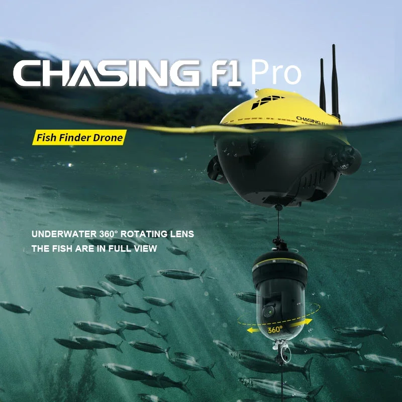 CHASING F1 Pro Drone Beginner Operator Friendly Remote Control Fish Finder Camera 2km Image Transmission Distance Bait Boat