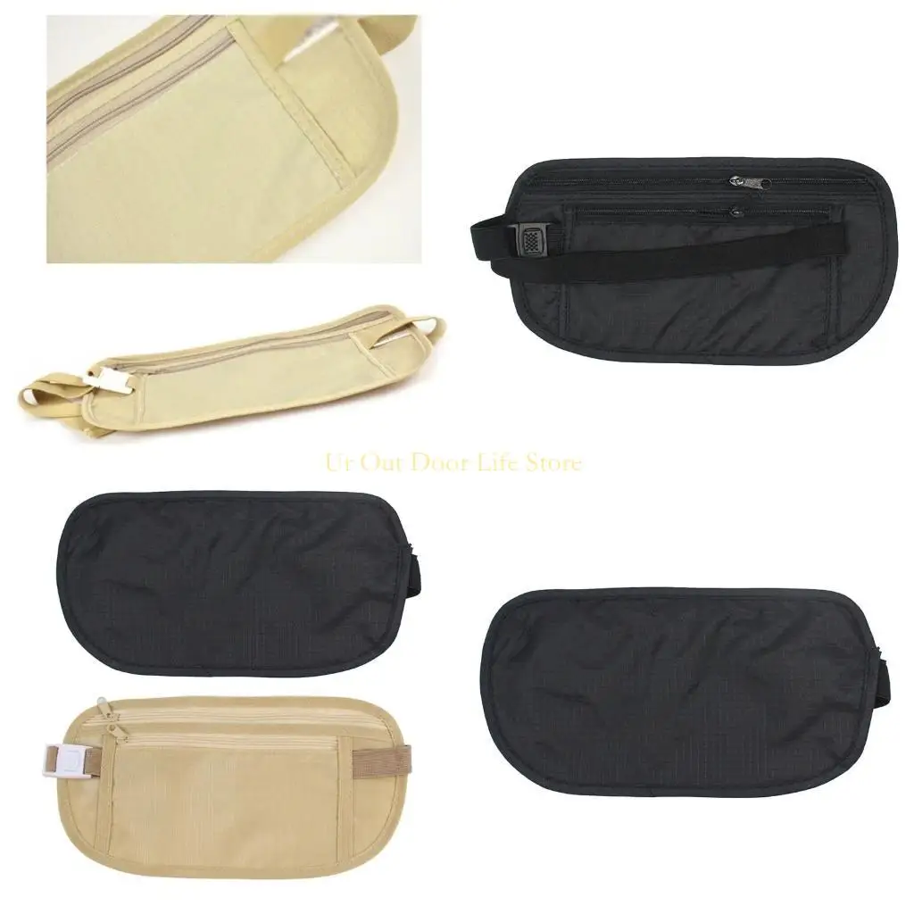 

77UF Outdoor Waist Belt Bag Travel Anti-theft Invisible Phone Cash