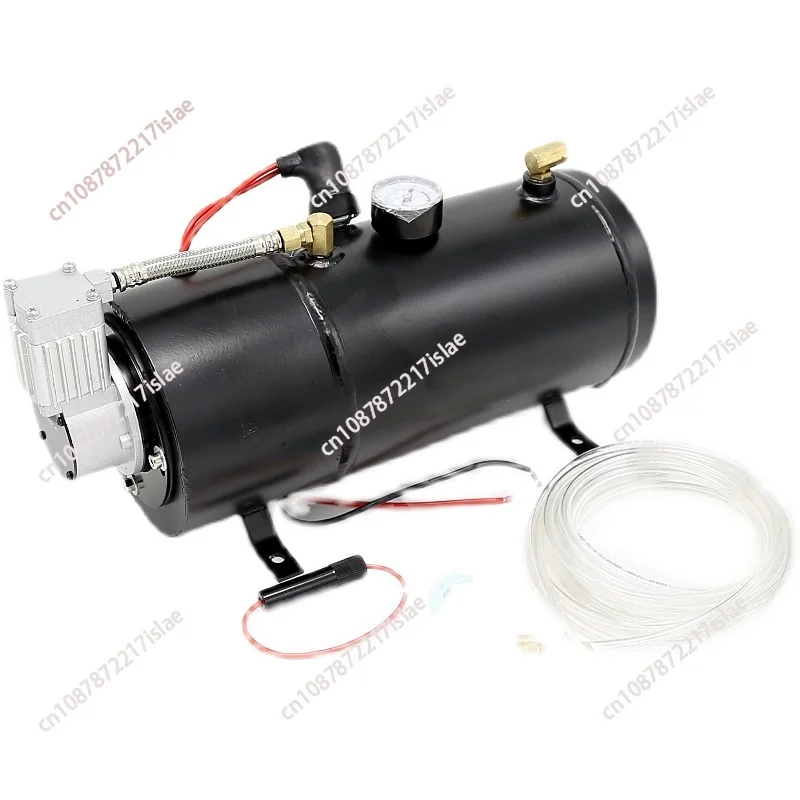 12V car modification automatic start-stop suspension air pump set 3L air horn car tire  motor  pressure