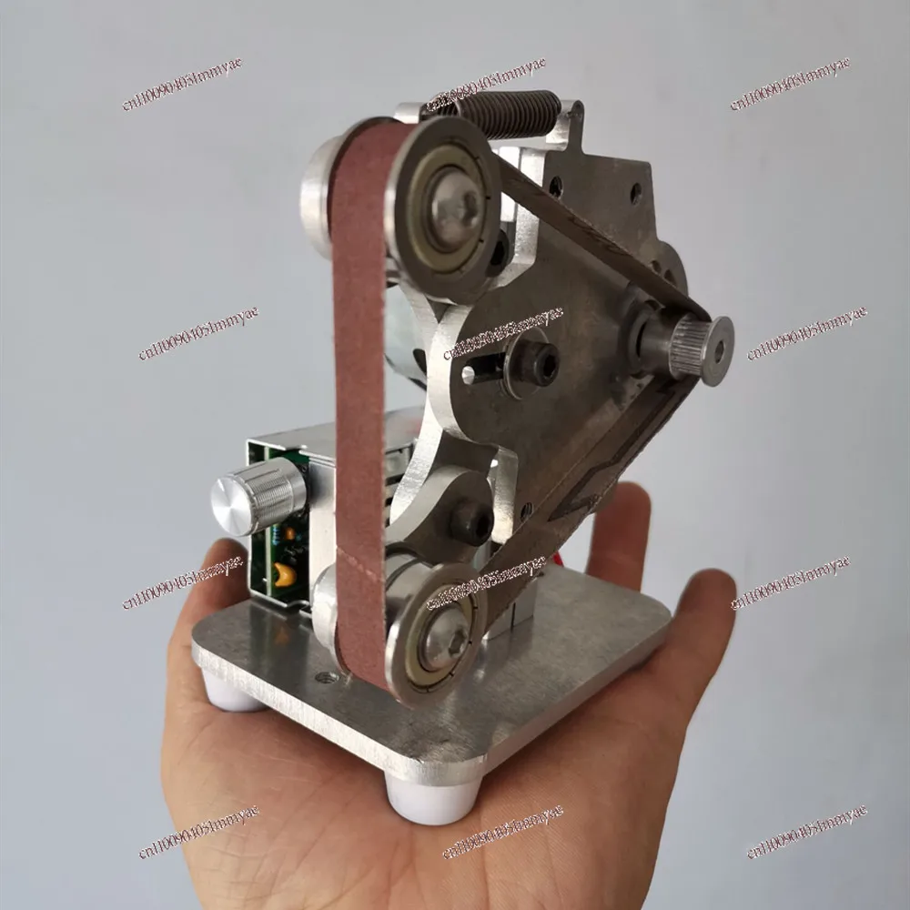 متعددة الوظائف مطحنة الرمل الصغيرة الكهربائية الصغيرة حزام ساندر DIY سطح المكتب #5