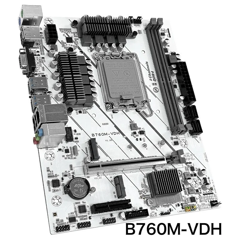 For JGINYUE B760M-VDH Desktop Motherboard LGA1700 DDR4 B760M VDH Mainboard 100% Tested OK Fully Work Free Shipping