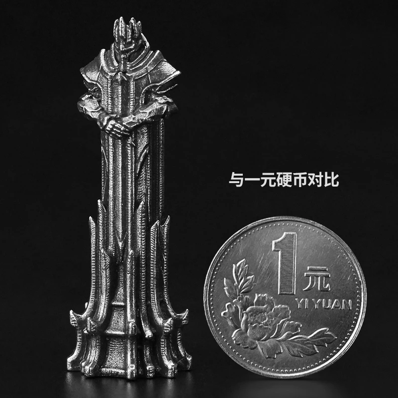 Metal Board Game Pieces Set King Queen Bishop Knight Brass White Copper Action Figures - Miniature Ornament Soldier Accessory