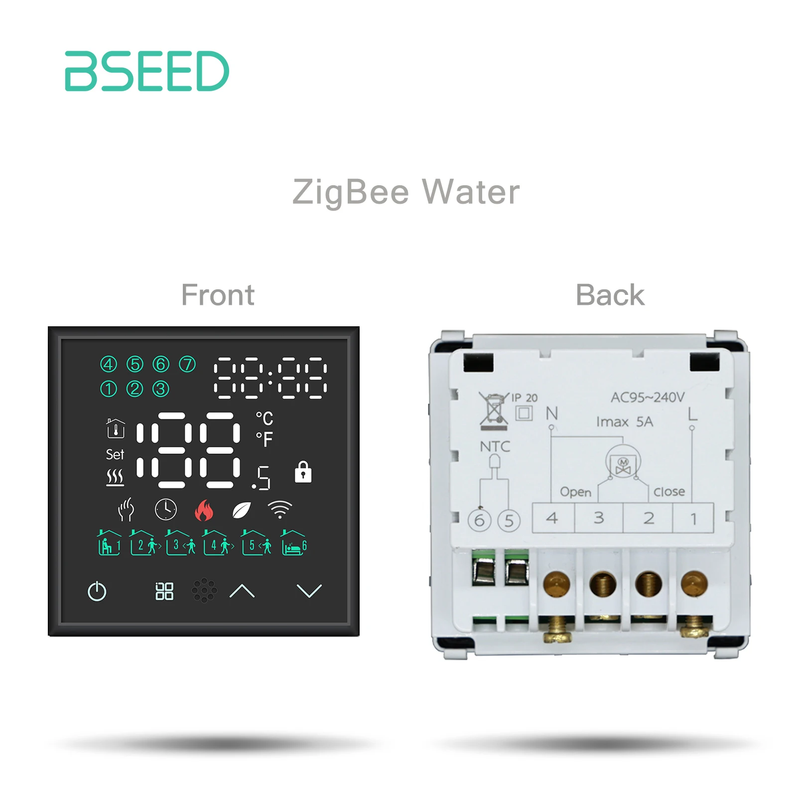 BSEED Zigbee Touch Schalter Funktion Teil Glas Panel Smart Dimmer Vorhang Schalter DIY Teil Zigbee Tuya Steckdose Teile Mit Neutral