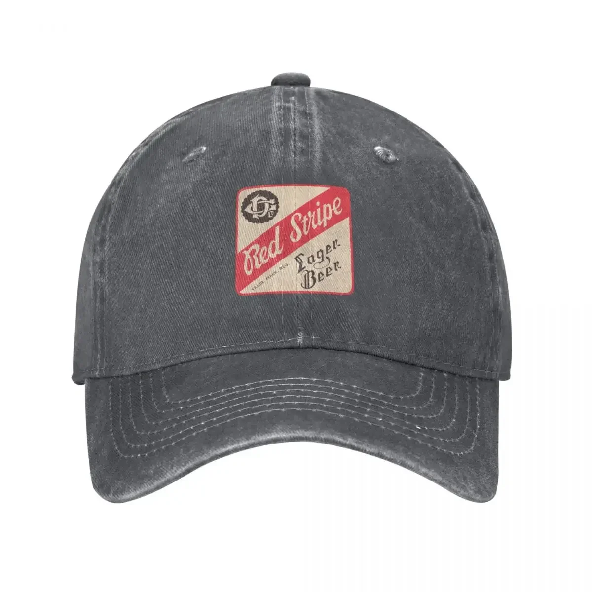 Red Stripe Lager Baseball Cap Hat Man Luxury Anime Hat Ball Cap Funny Hats Female Men's