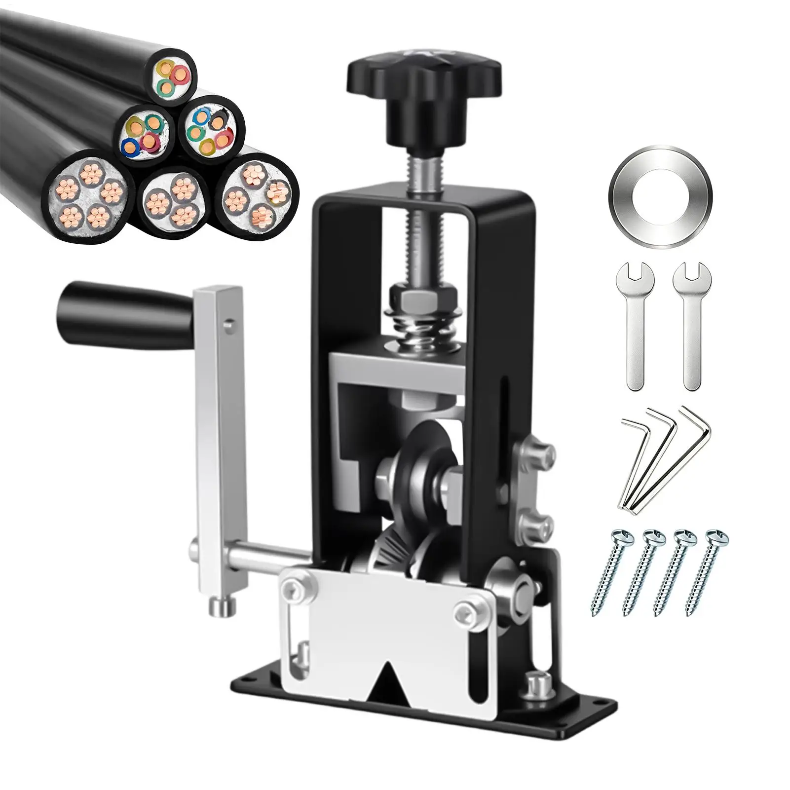 Manual Wire Stripper Portable Hand Crank Drill Powered Stripping Tool Electrical 1-25mm Wire Stripper Tool For Home Wiring