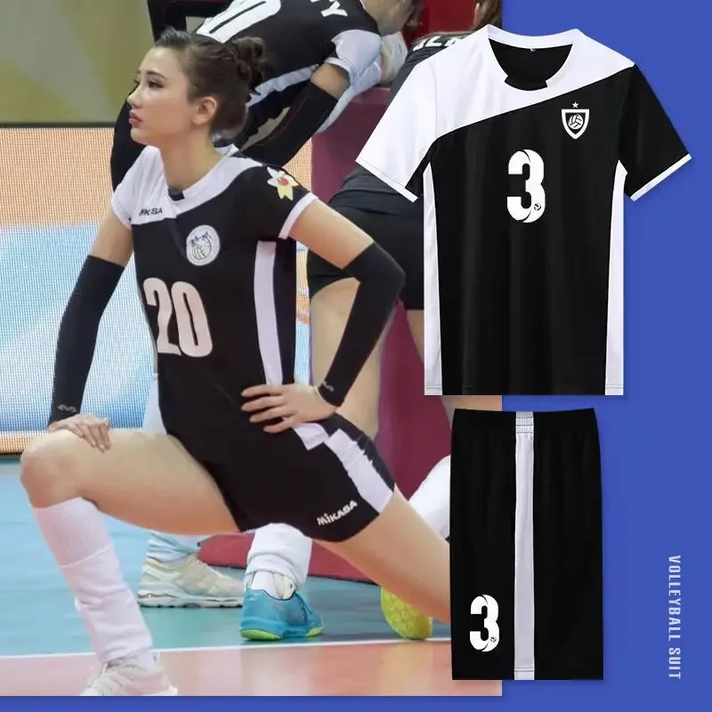 2025 New Volleyball Jersey Suit for Men Girls Team Volleyball Sports Clothing Men Short Sleeve Training Uniform Print Number