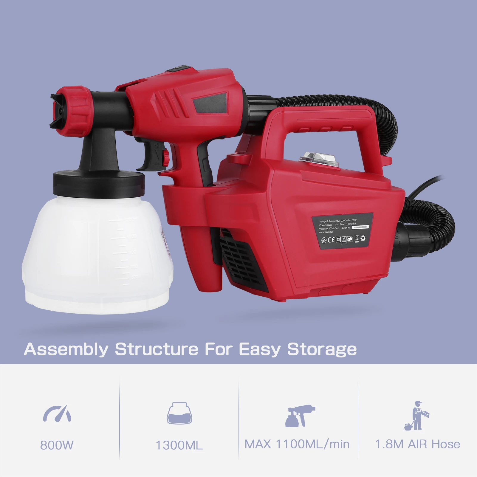 800w Electric Design Airless Sprayer Paint Machine Electric Paint Sprayer