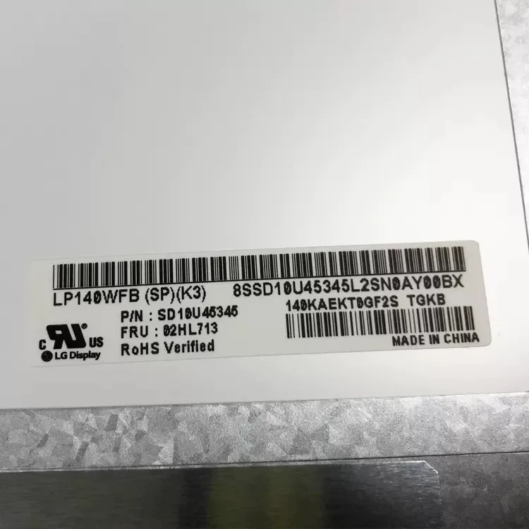 Imagem -01 - Original Lp140wfb sp k3 para Lenovo Thinkpad T490 T495 T490s P43s T14 T14s P14s Gen Tela Lcd Fhd Ips Toque 02hl713 Novo original lp140wfb sp k3 para lenovo thinkpad t490 t495 t490s p43s t14 t14s p14s gen tela lcd fhd ips toque 02hl713 novo 01