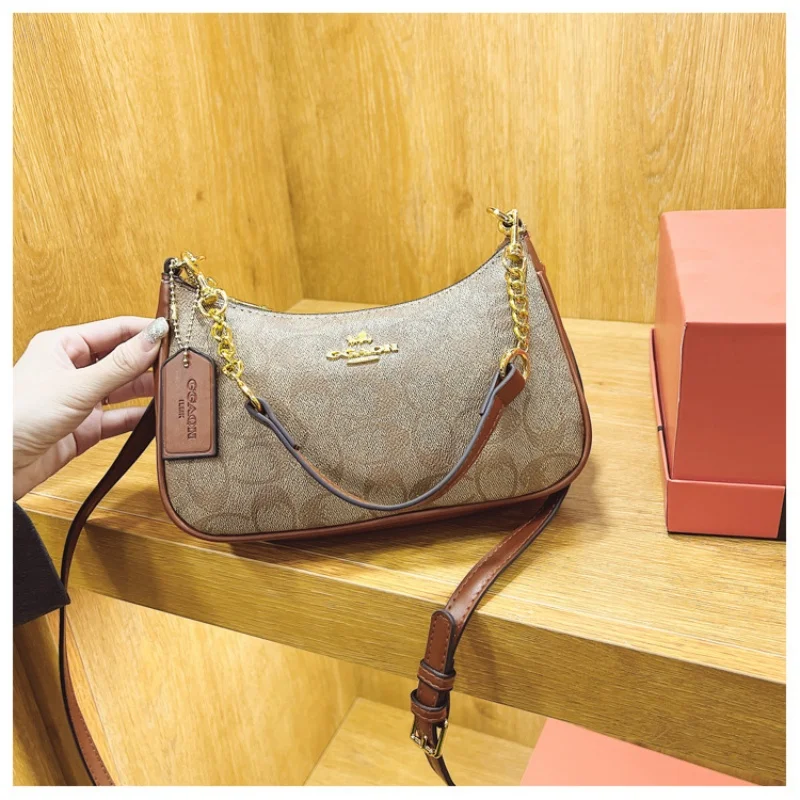 High-End Women's Underarm Shoulder Bag Classic Vintage Ladies Crossbody Handbag Elegant Designer Leather Messenger Bag For Women image 2