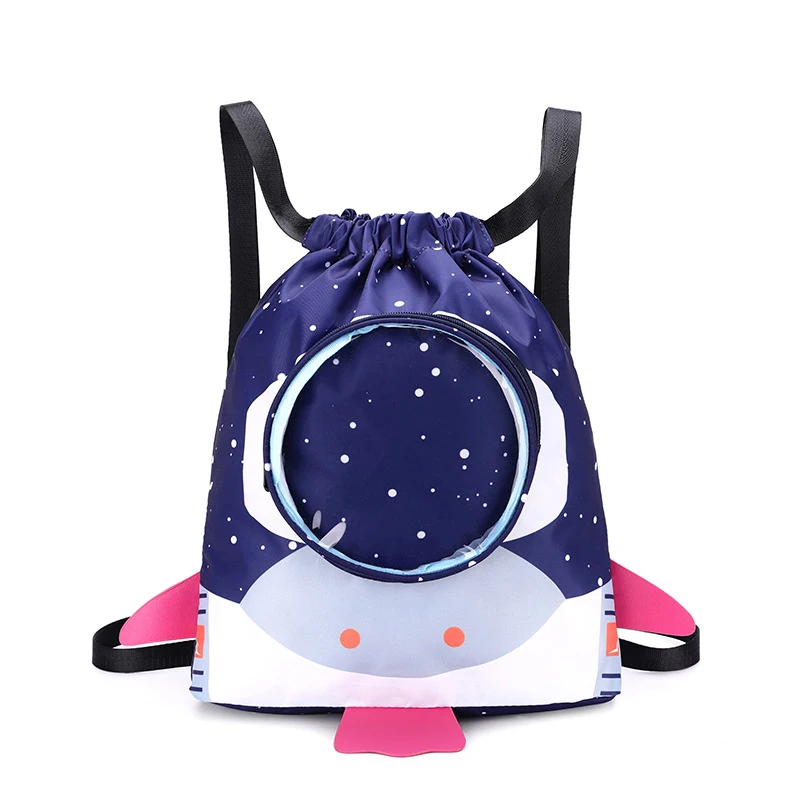 

2026 Kids Space Swimming Bag Boys Girls Dry Wet Separation Drawstring Sports Backpack Children Beach Swim Gear Storage Rucksack
