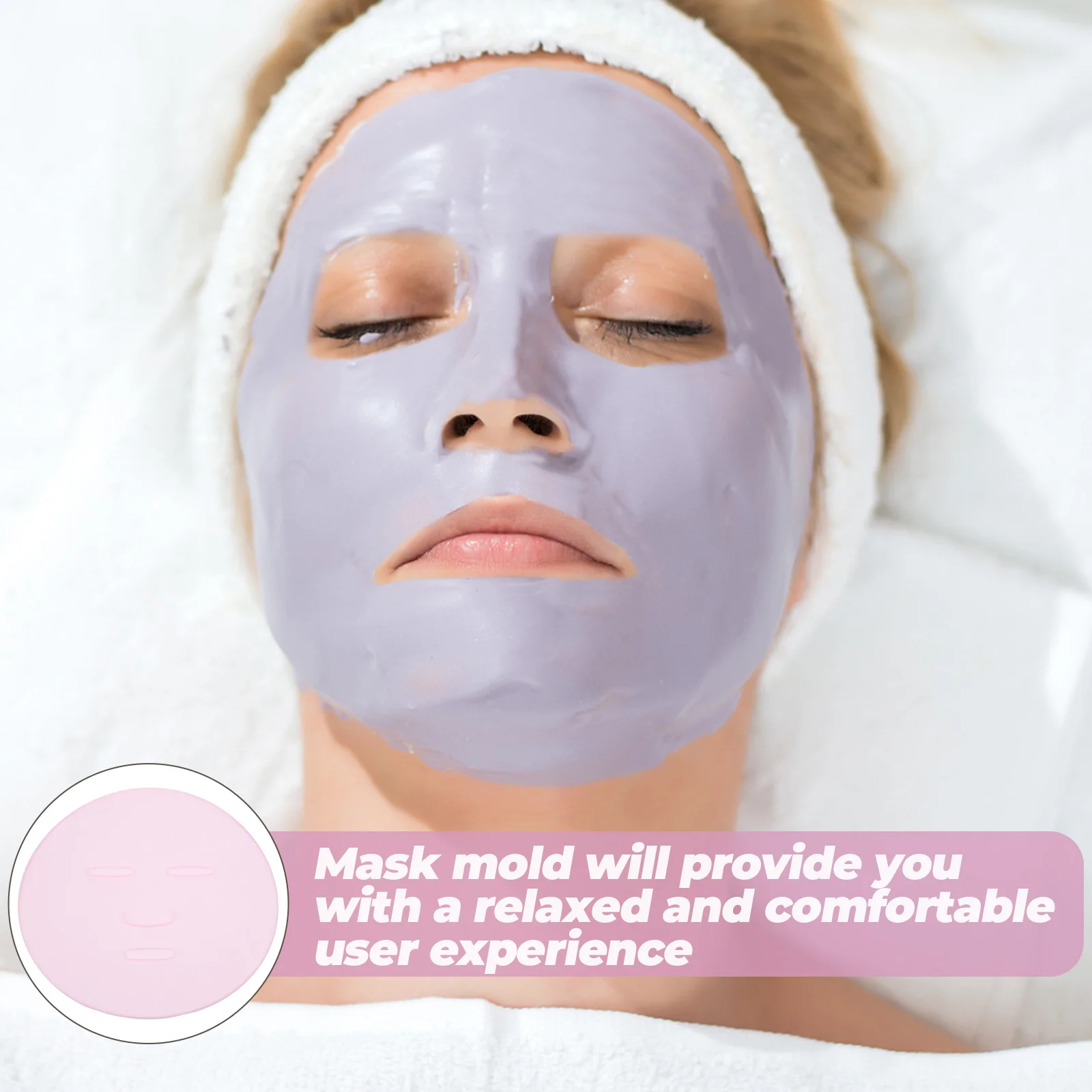 

2pcs Seaweed Reusable DIY Facial Collagen Tray Tray Collagen Skin Diy Facial Reusable Mask Mold Mask