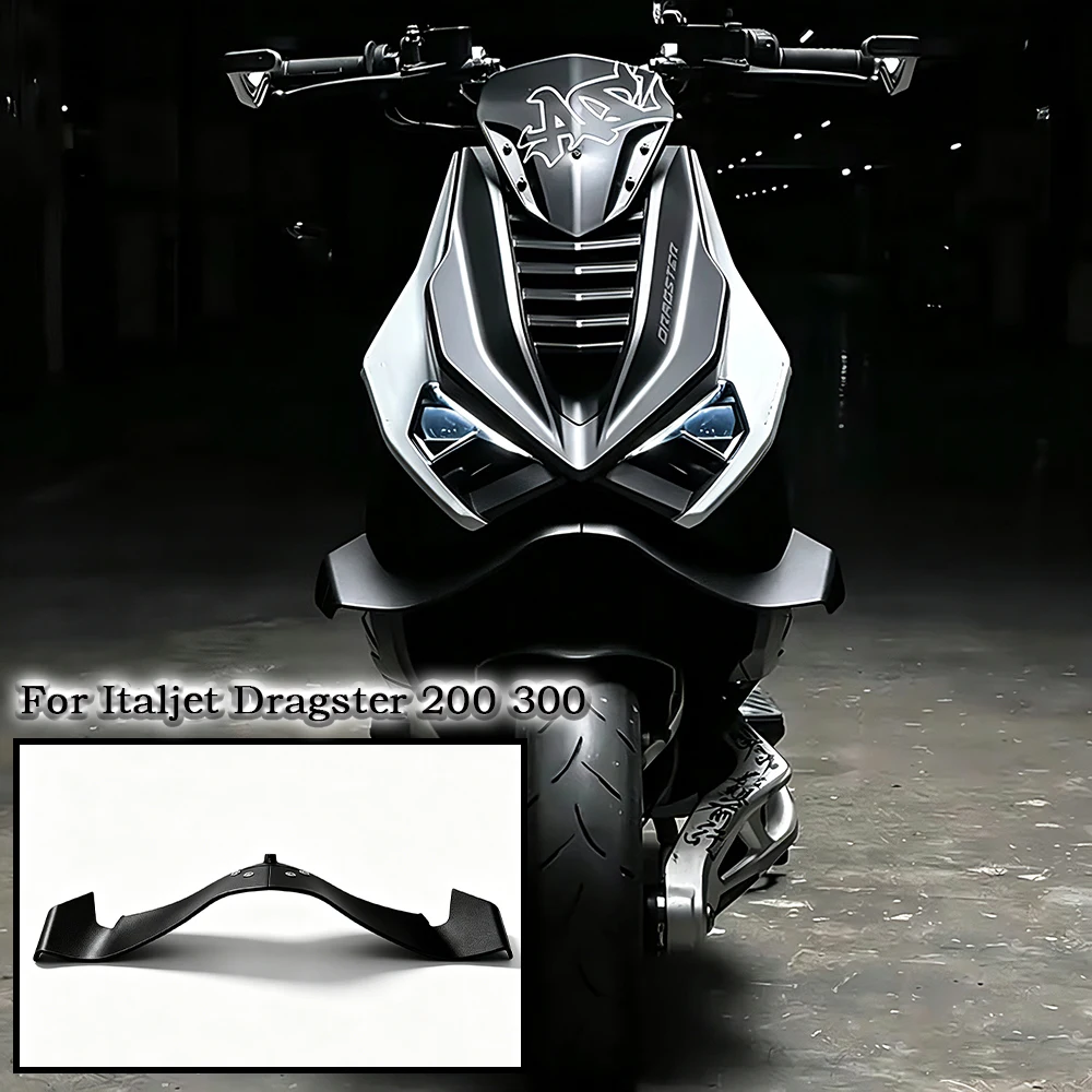 For Italjet Dragster 200 300 Front spoiler wing Lower spoiler lower lip WING FRONTAL SPOILERS Italjet Dragster accessories