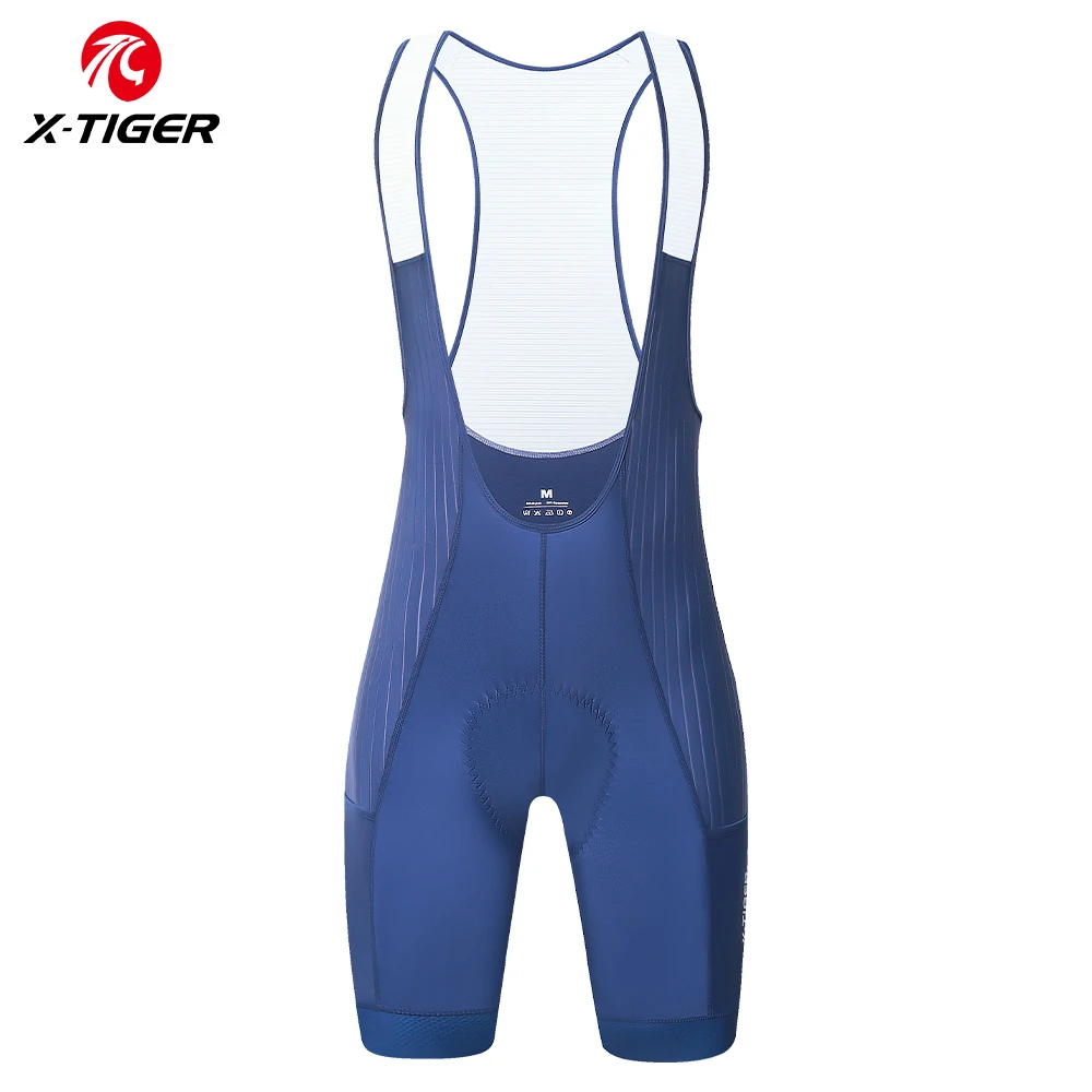 X-TIGER Herren-Radlerhose für Langstreckenfahrten, Profi-Radhose mit Hochdichte-Schaumstoffpolsterung, 5 CM Beinbündchen