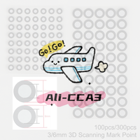 100/300pcs 3x6mm 6x10mm 3D Scanning Mark Point For Creality CR-Scan Raptor/ Otter/ Ferret Pro 3D Scanner Tracking Dot