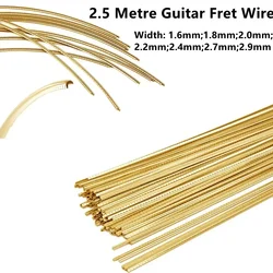 JEFingerboard DIY Frette Wire, Laiton, Acoustic JEElectric, Bass Width, 2.5m, 2.2mm, 2.4mm, 2.7mm, 2.9mm