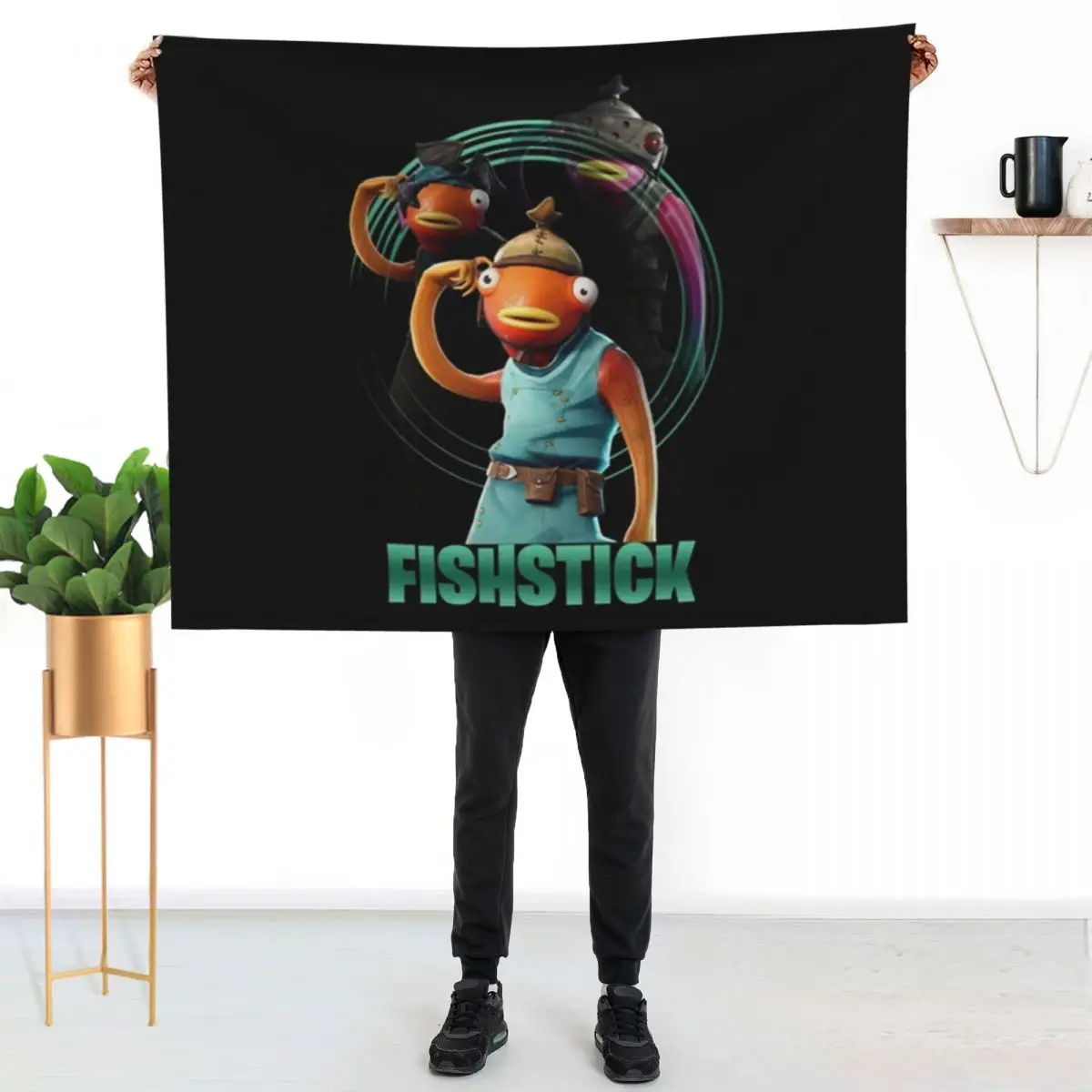 

Fishstick Posters Throw Blanket Warm Comfortable Blanket Gift for Parents Friends