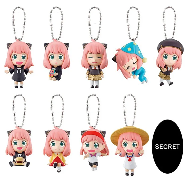 

Bandai SPY X FAMILY Anya Forger Kawaii милый кулон прекрасная ликая игрушка модель аниме фигурки коллекционные украшения