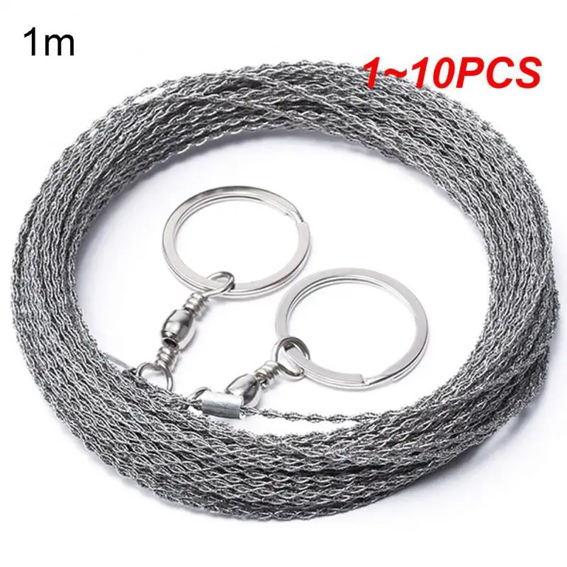 1~10PCS Portable Saw Chain Hand Hacksaw Outdoor Gear String Water Grass Cutting Chain Wood Divine Tool Stainless Steel Wire Saw