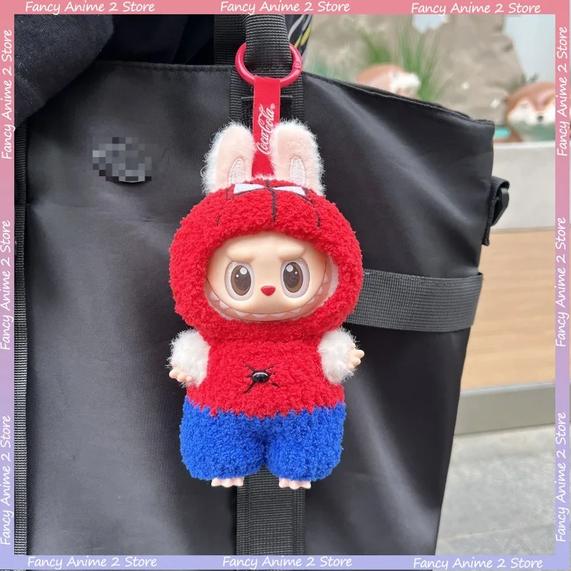 

Handsome Spider-Man Plush Clothing for 17cm Labubu Trendy Doll Jumpsuit Costume Cute Dolls Clothing for Collectors Toy Lovers