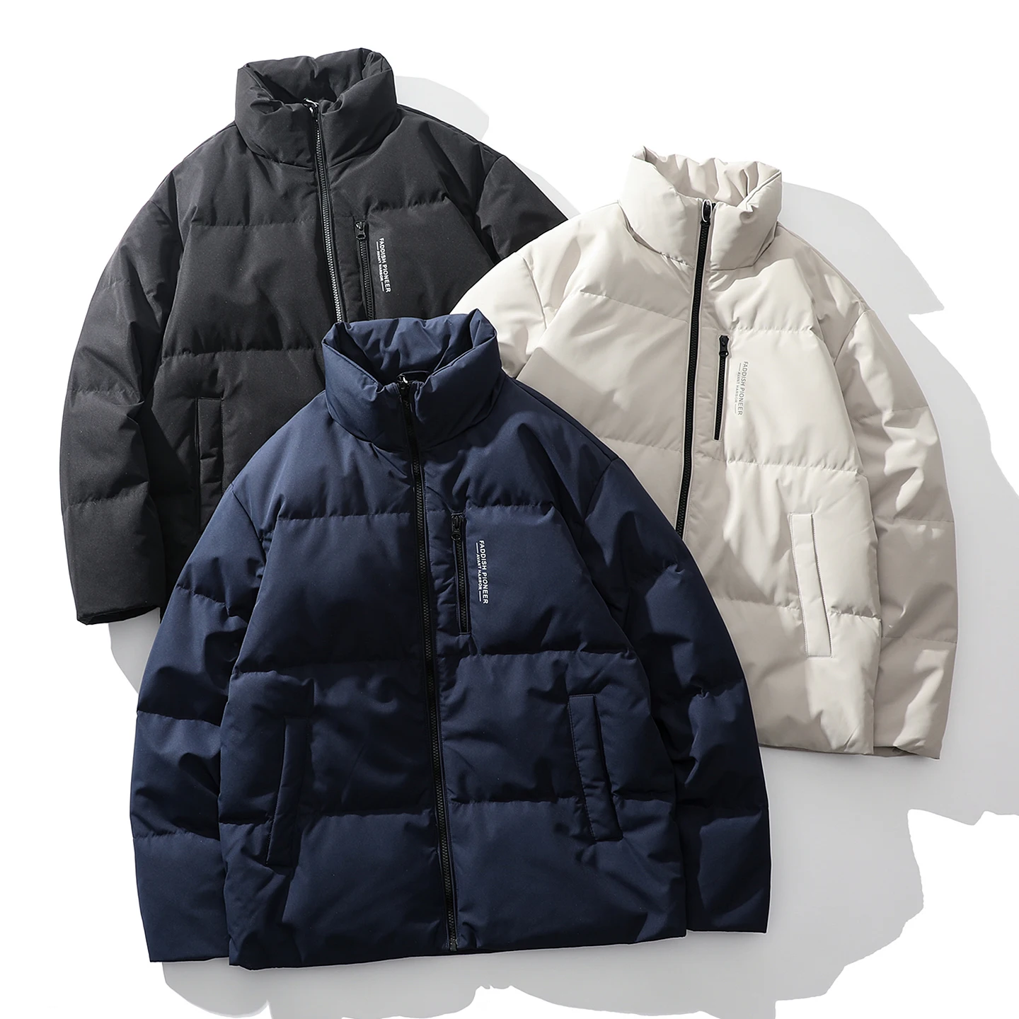 

Мужская пуховая куртка Trade King с воротником-стойкой, 90% пуха, теплая, зимняя, новинка, утолщенная, повседневная, стандартный крой