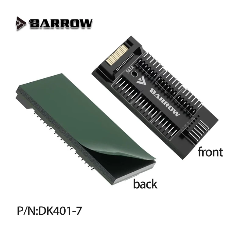 Barrow ARGB Hub / Splitter 1 To 7 Convertor Expand Ports / Header Extend / for Motherboard Fan Interface/ LED Strip / DK401-7