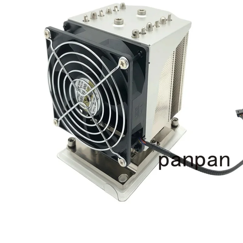 COOLSERVER R96 CPU Server Cooler Fan 4pin 6 heatpipe 280W heat sink Active cooling Fan For Intel LGA 1700 LGA3647 Quiet Radiator