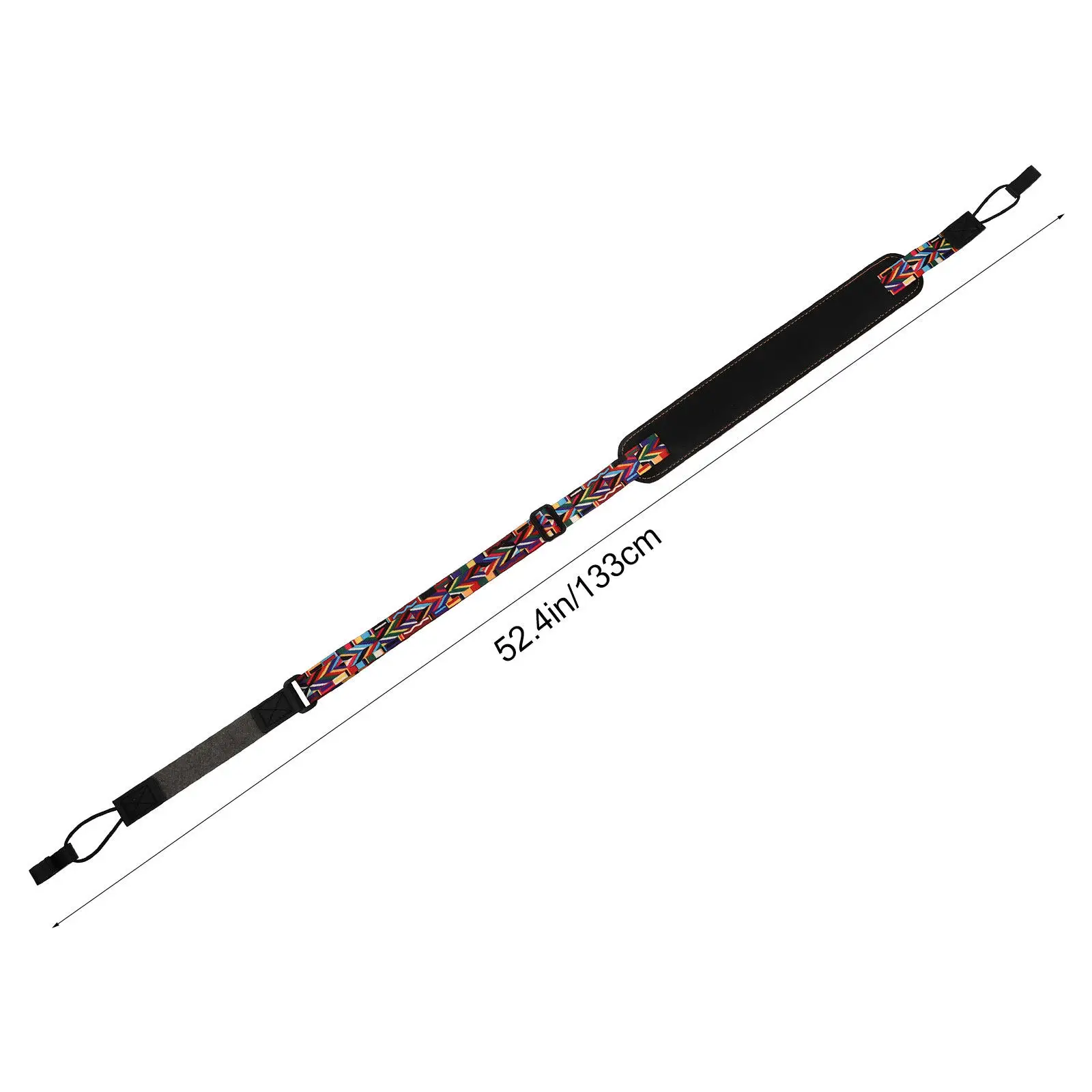 1Pcs Ukulele Diagonal Strap PU Cotton Breathable Sweat Absorbing Portable Adjustable Carrying Strap for Adult Musicians