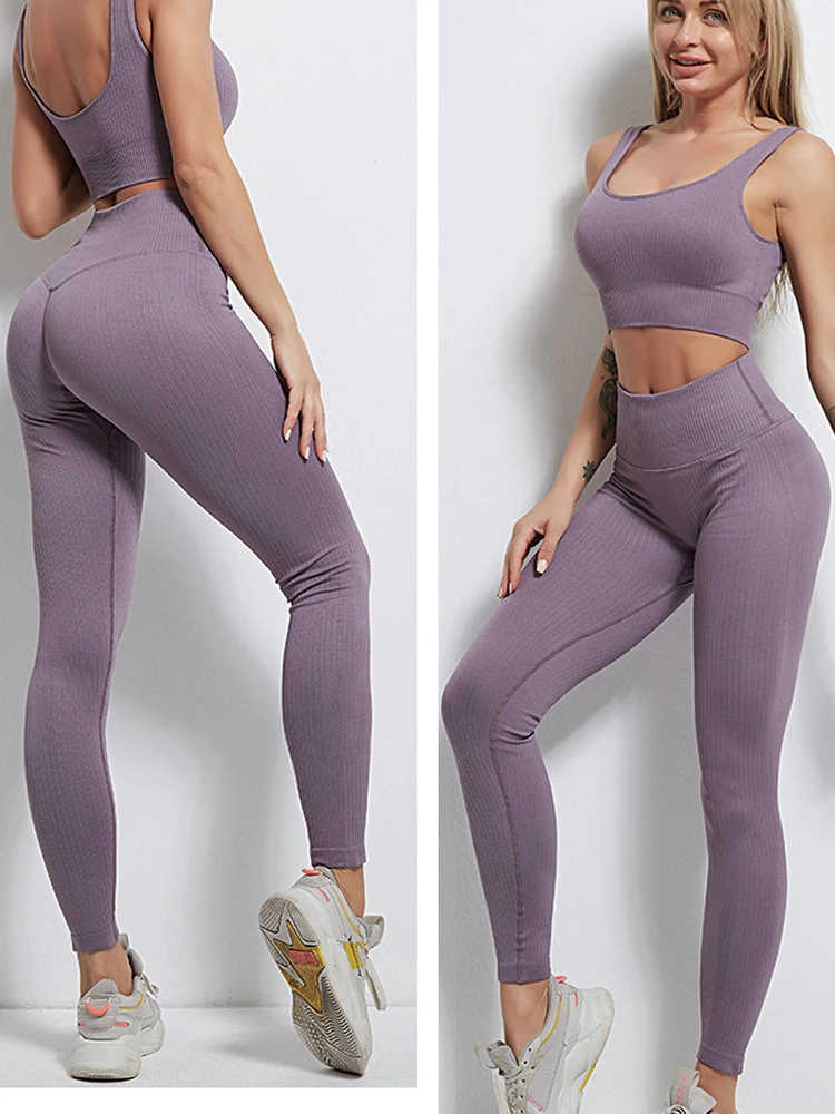 Workout Tights Fitness Yoga Pants Women Outfits Leggings Booty Lifting Soft High Waist Gym Sport Leggins Training